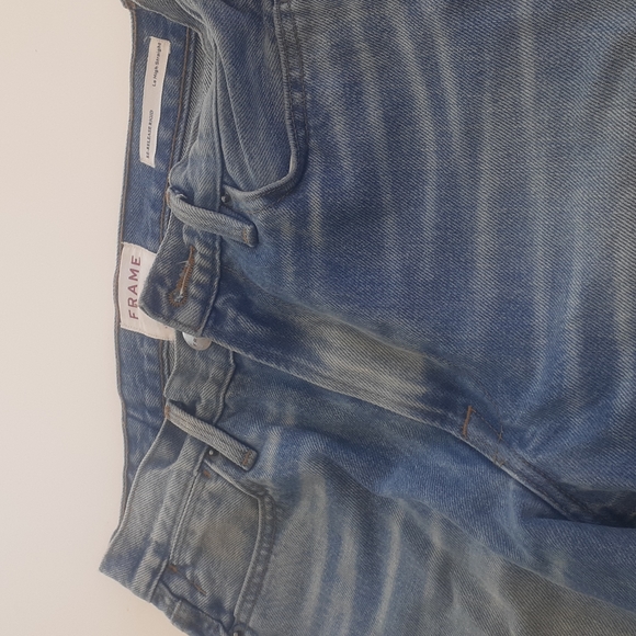 Frame Denim Le High Straight Jeans Pants Blue Ladies size 26 Slacks - Picture 5 of 14